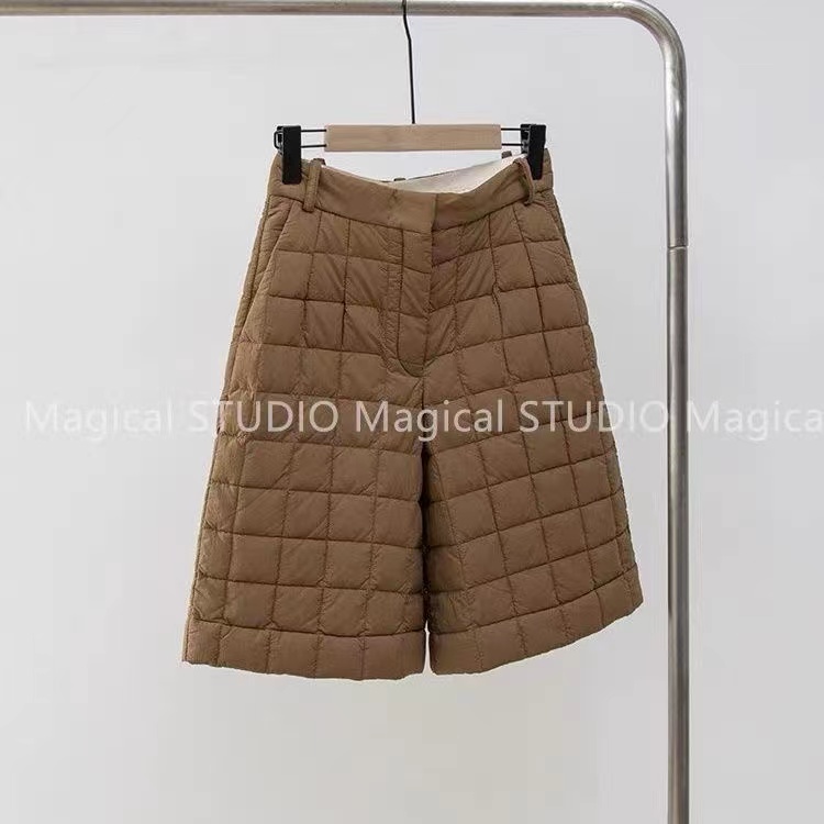 轻薄羽绒棉短裤女秋冬百搭