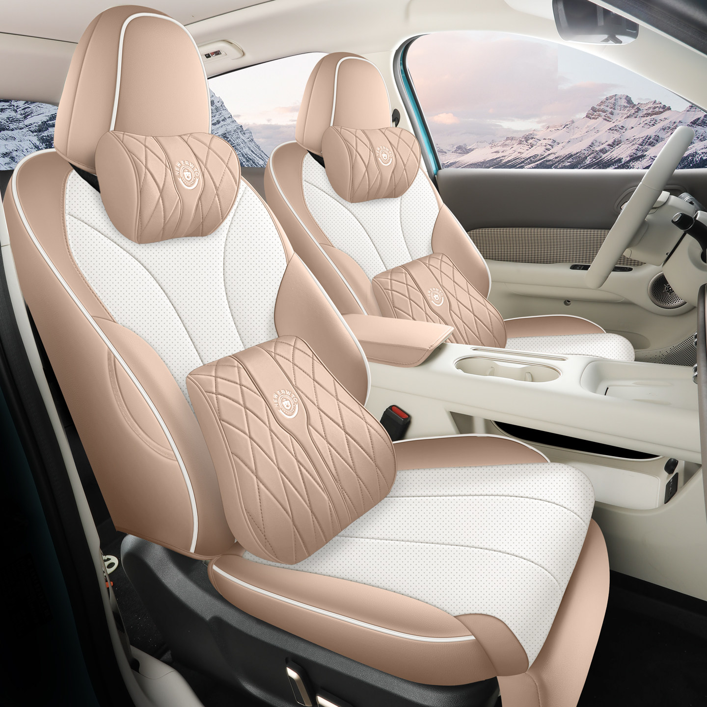 26款长城欧拉5 480km 激光雷达版座椅四季通用汽车坐垫超纤皮座套