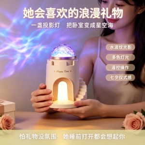 七夕送女友城堡小夜灯蓝牙音箱
