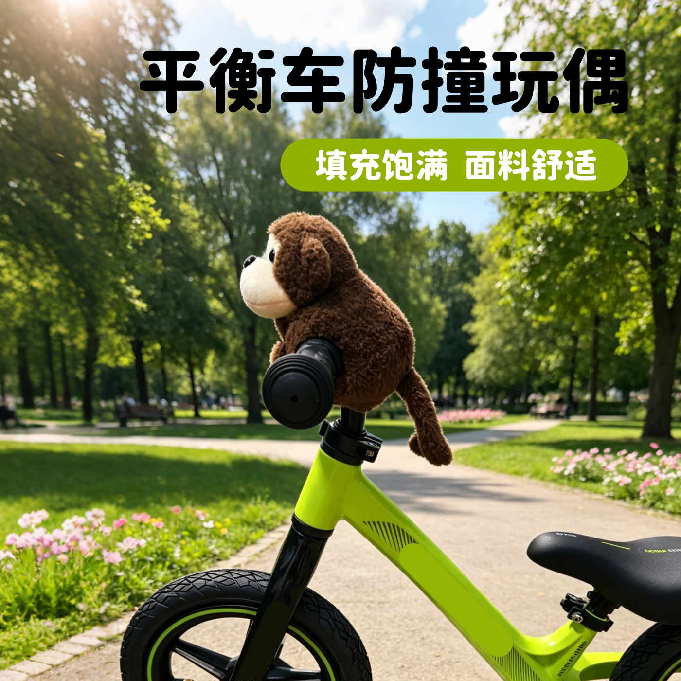 儿童防撞护胸可爱毛绒玩偶