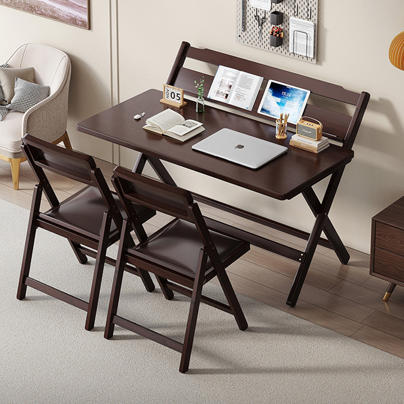 折叠书桌儿童可升降实木学习桌子