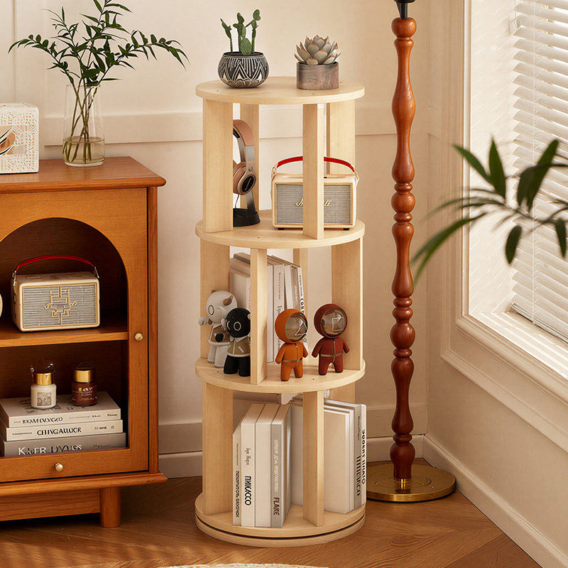 儿童旋转书架360度客厅置物架落地展示柜省空间立式圆柱书柜家用,住宅家具,旋转书架,淘宝优惠券,粉丝福利购,淘宝优惠卷