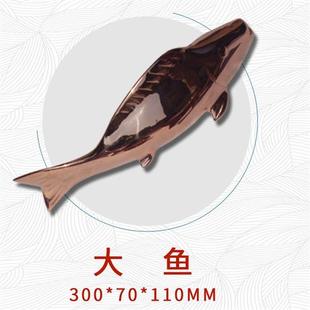 会所家居豪宅会馆酒店门口装饰不锈钢水景水池玫瑰金鱼摆件现货