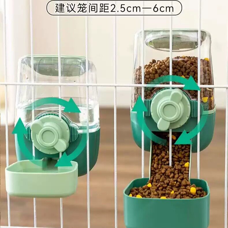 狗狗饮水器滚珠喝水喂水猫咪饮水机悬挂式宠物专用兔子自动喂食器
