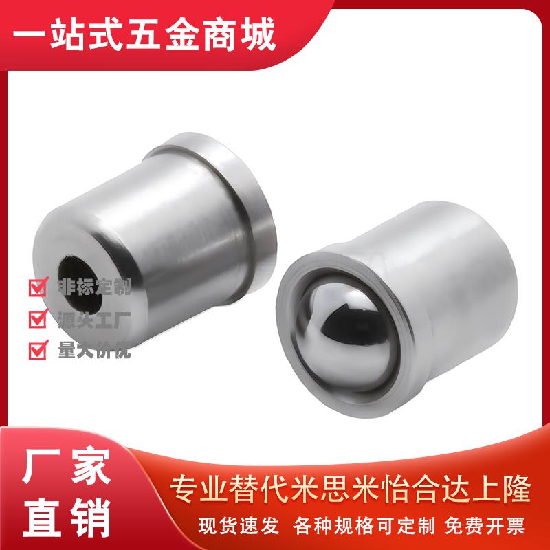 PFSSR4/5/6/8/10重载加长型压入式球头柱塞 ZAL02不锈钢光身玻珠