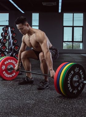 疯拿铁家用健身房橡胶地垫室内环保力量区减震垫子健身运动地垫