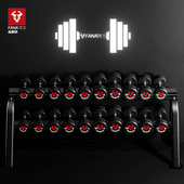 疯拿铁纯钢铸铁哑铃健身器材男士 女士健身家用锻炼器材哑铃套装