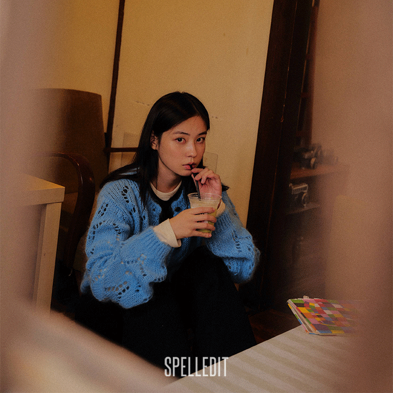 SPELLEDIT新品镂空针织开衫