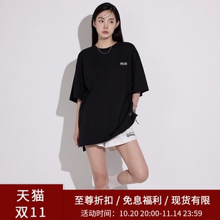 上衣 T恤情侣款 SPELLEDIT叠穿宽松韩版 LOGO短袖