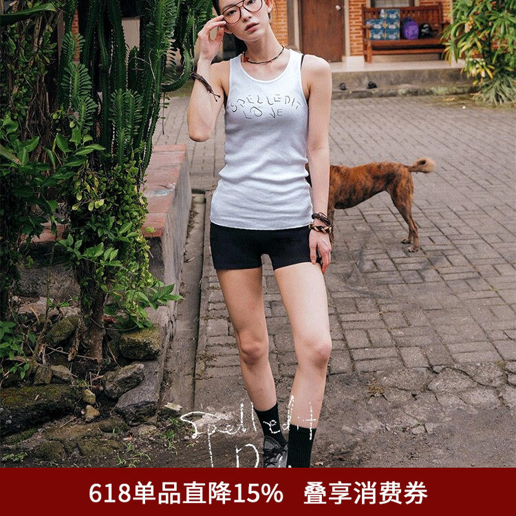 SPELLEDIT2026春季新品3分打底裤显瘦韩版休闲修身骑行裤外穿女