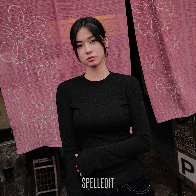SPELLEDIT新品修身长袖T恤