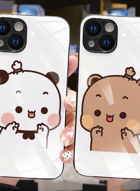 新款一二布布手机壳情侣任意机型定制适用iPhone15/14/13/112promax畅享20plusVIVOIQOONEO8一加ACE2V荣耀100