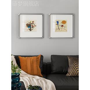 网红现代极简约家康定画斯画基艺术抽象作品装饰画客厅沙发卧室油