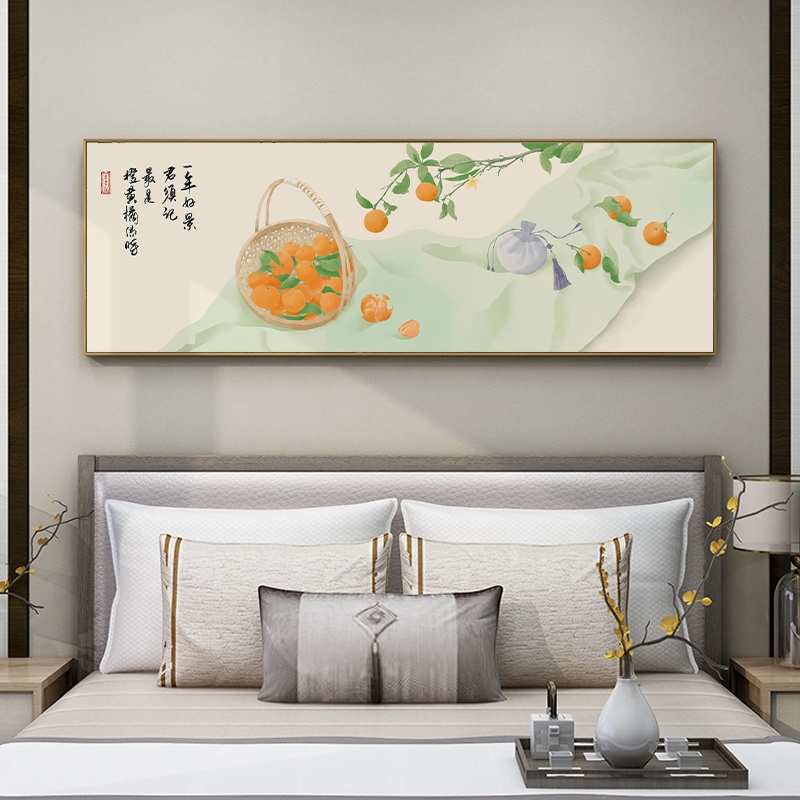 网红無用 硕果累累 中式 大吉大利 床头