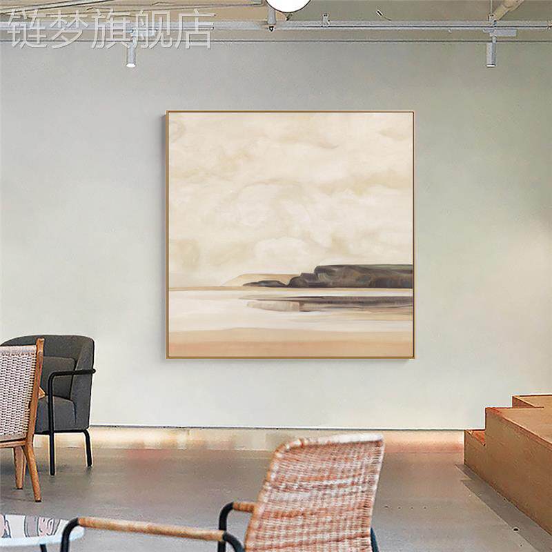 网红北欧沙景发画背墙挂油画简约大气客餐厅墙壁画卧室装饰画