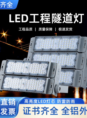 LED隧道灯模组投光灯50瓦100W300户外防水足球篮球广场高杆照明