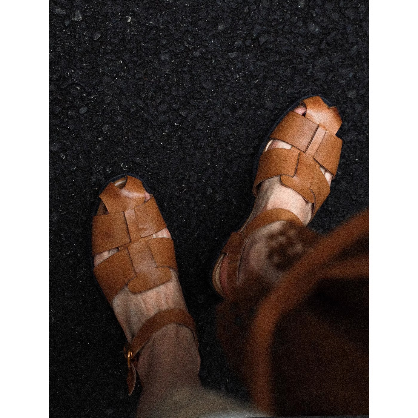 敦绿岛·巴塞｜复古编织罗马凉鞋平底夏天包头日杂感凉鞋