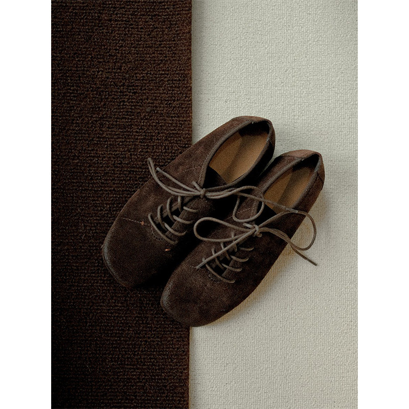 敦绿岛·如果天气好｜系带小皮鞋休闲平底鞋,女鞋,深口单鞋,淘宝优惠券,粉丝福利购,淘宝优惠卷