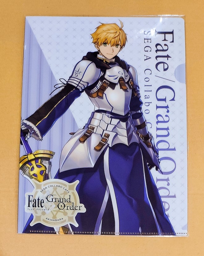 【现货】fate/grand order fgo sega 亚瑟·潘德拉贡 旧剑 文件夹
