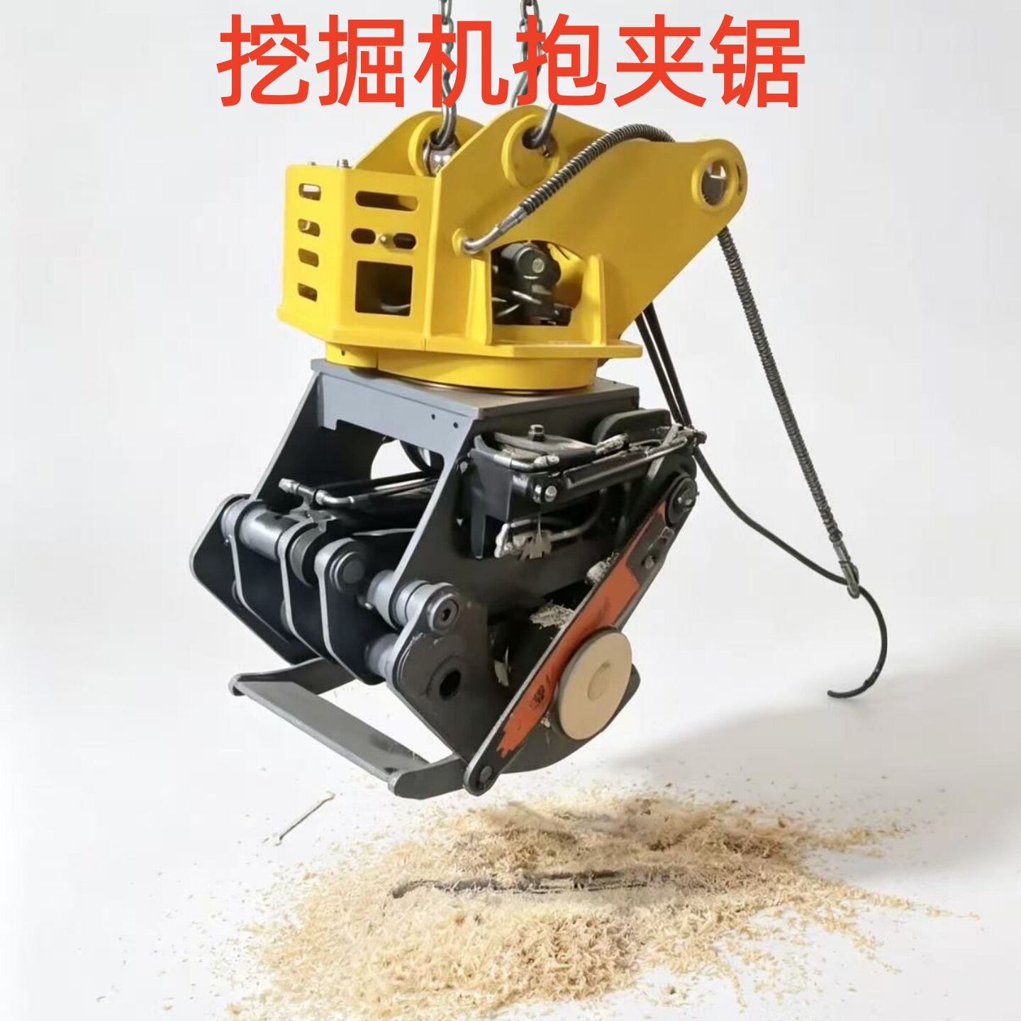 抱夹锯挖机园林修枝锯快速阀树