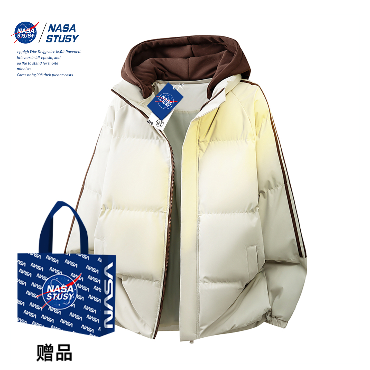 NASA官方进口美式潮牌棉衣