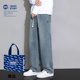 STUSY美式 男款 高街2026新款 NASA 秋冬装 宽松直筒牛仔裤 休闲长裤 子