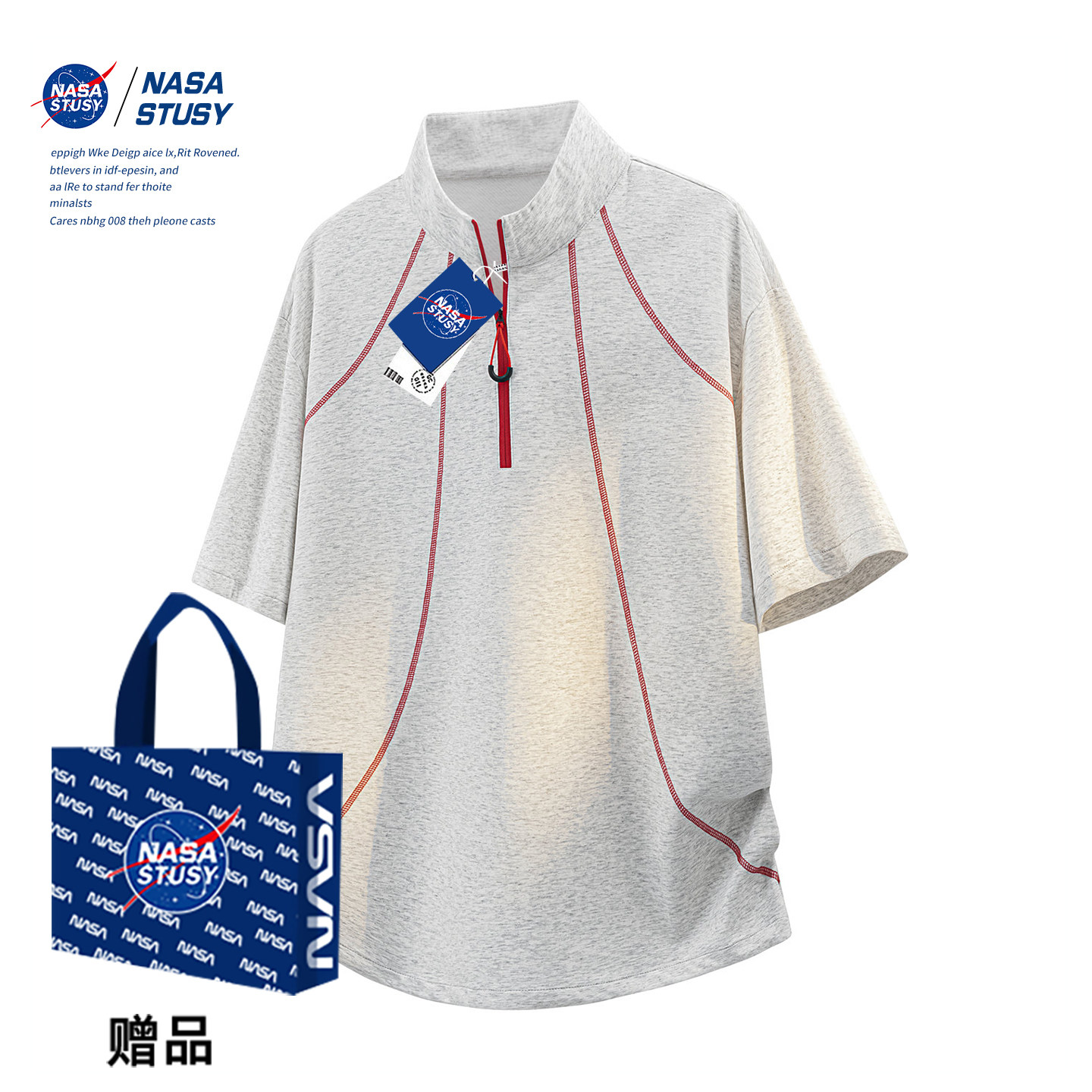 NASA官方进口美式潮牌短袖T恤图片