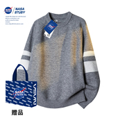 针织衫 NASA 情侣宽松潮牌毛衣 秋冬装 男款 STUSY美式 高街2025新款