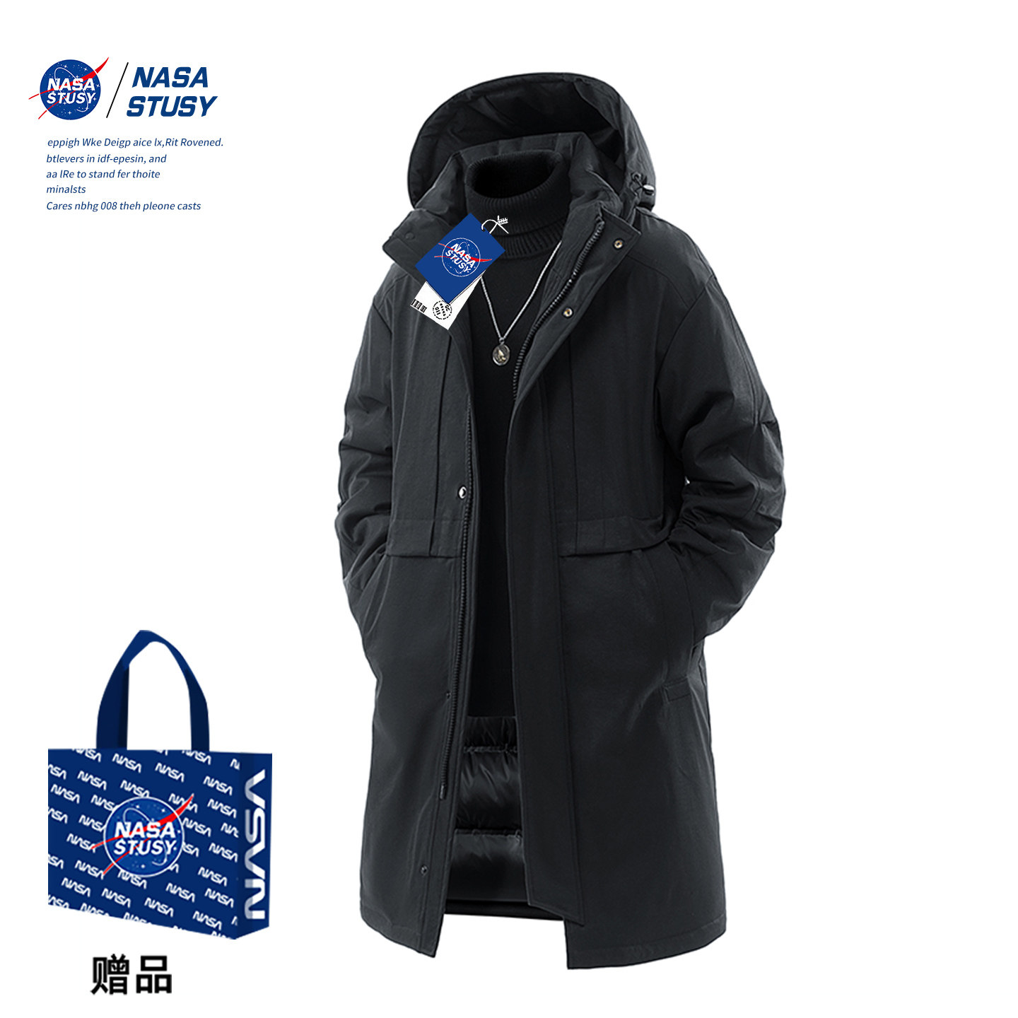 NASA官方进口美式潮牌棉衣外套