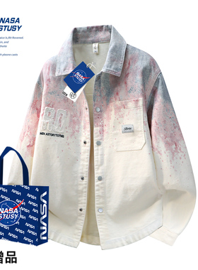NASA STUSY美式复古2026春秋装新款男款情侣夹克工装高级感外套