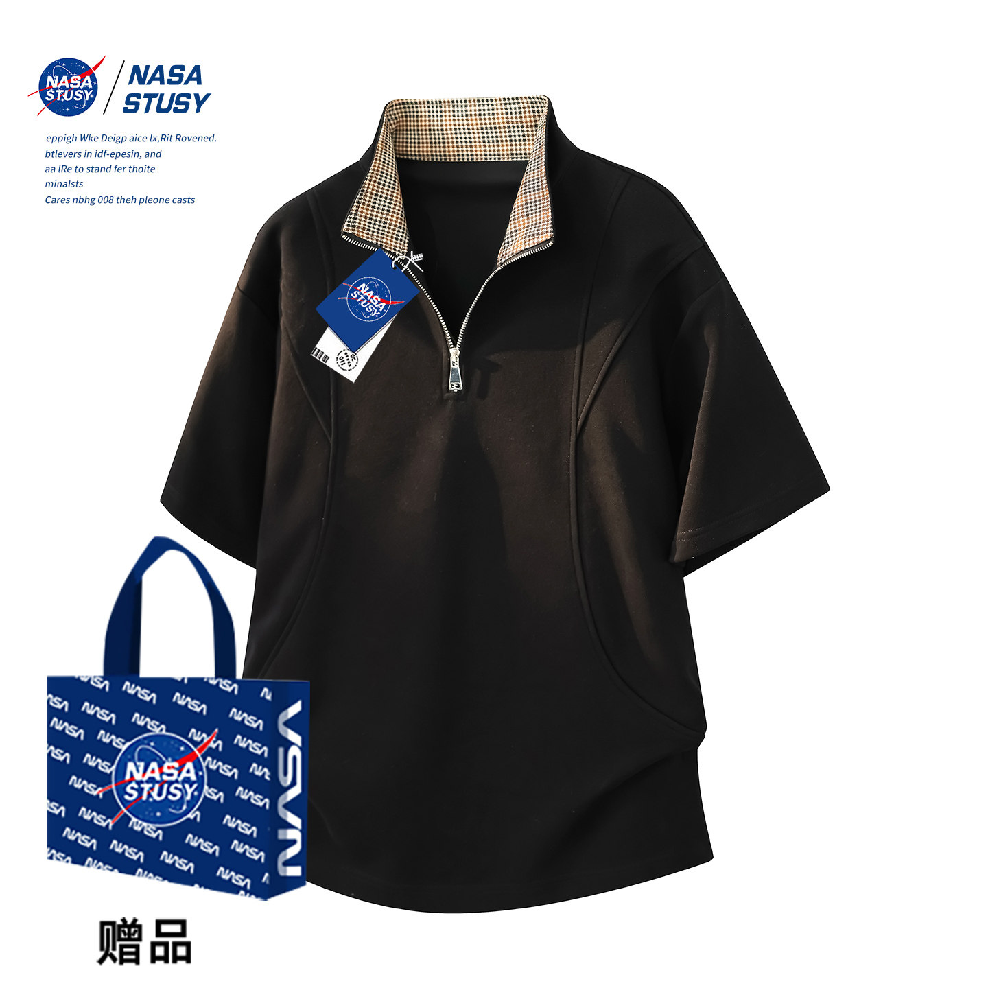 NASA官方进口美式潮牌短袖T恤图片