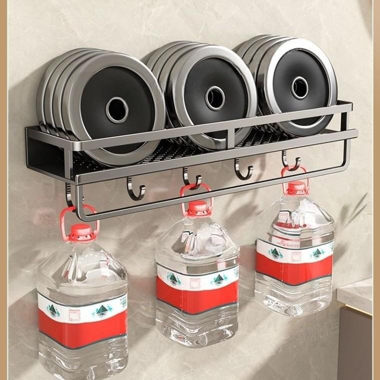 浴室置物架卫生间免打孔壁挂式毛巾架厕所洗漱台洗澡间墙上收纳架