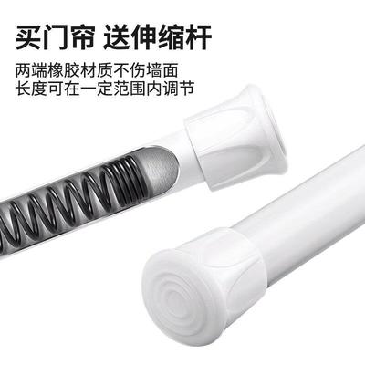 中式古风门帘隔断帘玄关半截式风水帘免打孔卧室卫生间厨房遮挡帘