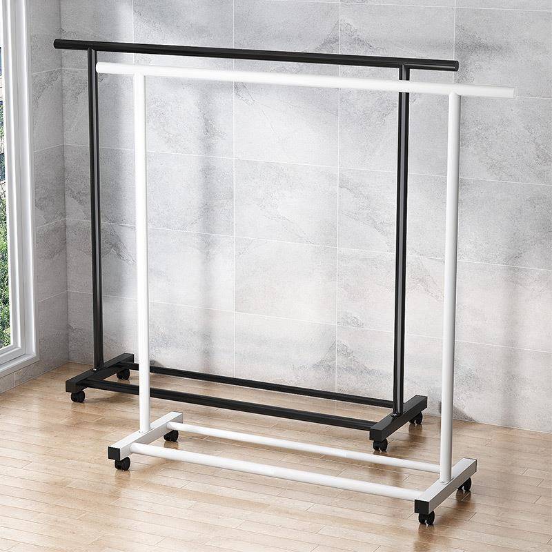 晾衣架落地折叠室内单杆式晒衣架卧室挂衣架家用简易凉衣服的架子