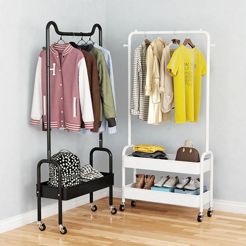 衣架落地卧室家用挂衣架简易小空间晾衣架房间收纳神器角落衣帽架