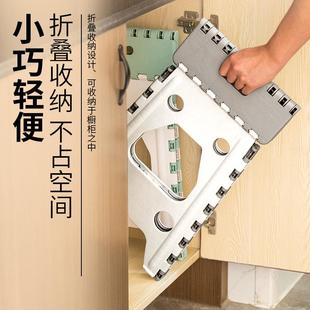 摆摊折叠椅 厂家加厚叠塑660折省凳子家用空间餐桌椅户外便携料式