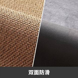 胶跨境进门亚口麻编织地垫橡胶编织橡地毯入户门大门家用脚防滑垫