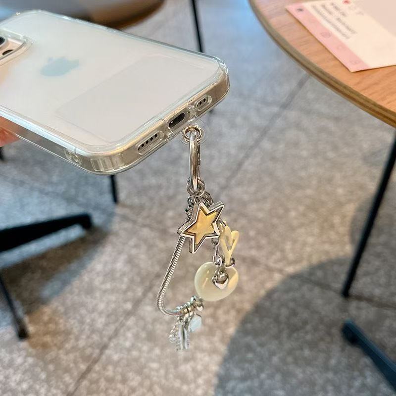 复古星星蛇骨手机链金属手机挂绳