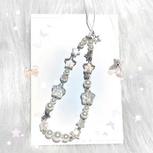 漫天繁星手机链短款珠串挂链原创手腕挂绳女款珍珠链个性手提挂件ccd相机挂链高级感网红新款创意防摔挂坠ins