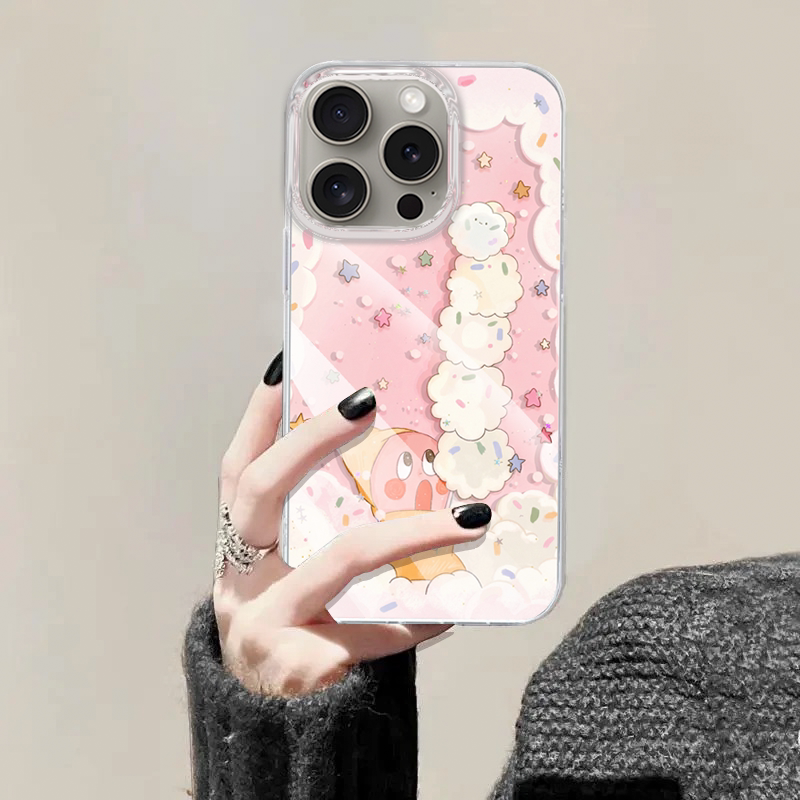 星星人棉花糖适用华为pura80手机壳新款小米17pro保护套女款苹果17防摔壳高级感vivox200外壳卡通可爱s50创意