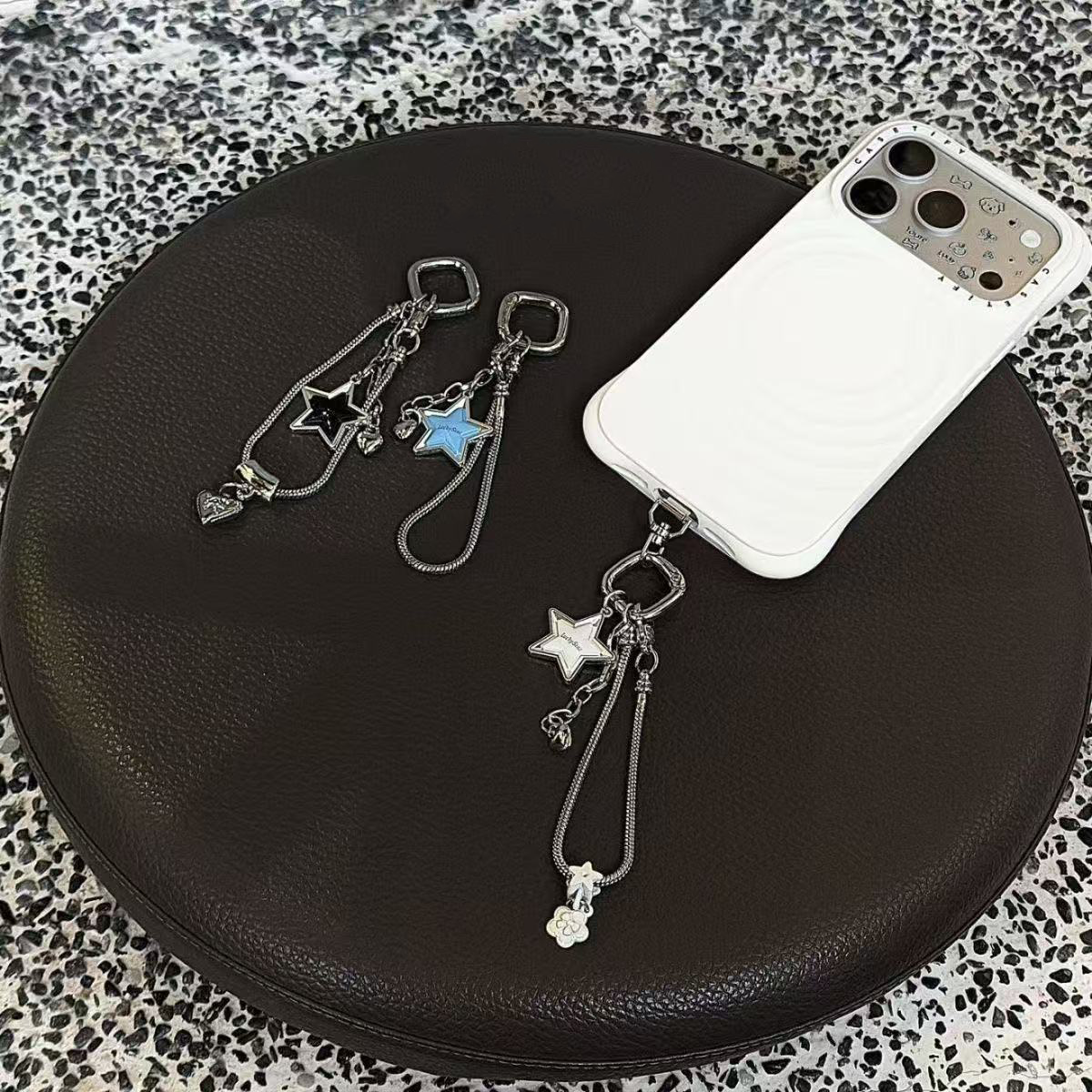 星星蛇骨手机链金属手机挂绳新