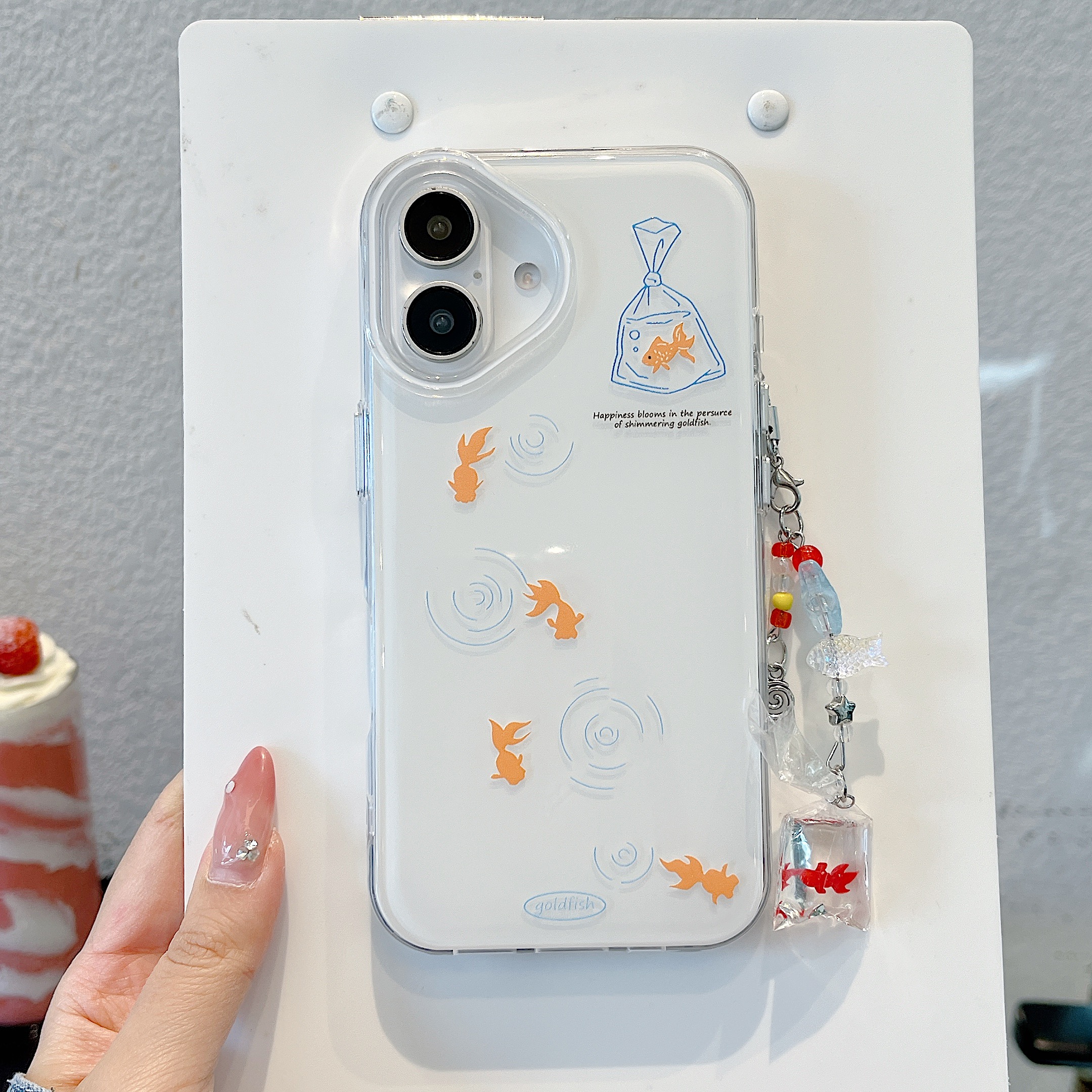 可爱金鱼vivos20手机壳x200保护套女款适用y300pro防摔壳适用iqoo13硅胶保护壳x100女款高级感外壳s19创意