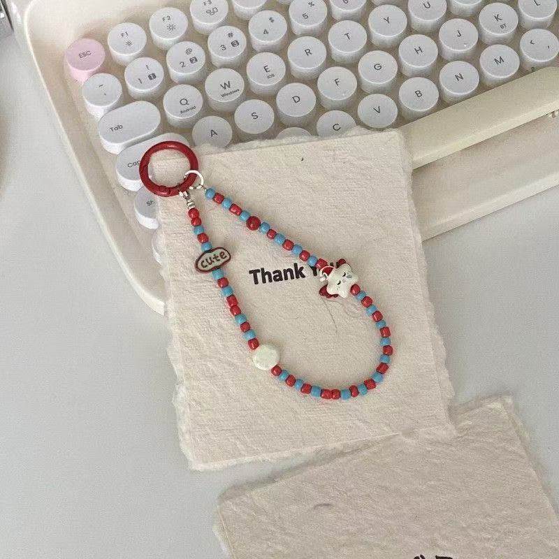 童趣星星手机链新款手机挂绳短款创意相机挂链女款ccd挂件高级感手工珠串ins风网红百搭防摔吊坠个性精致链条