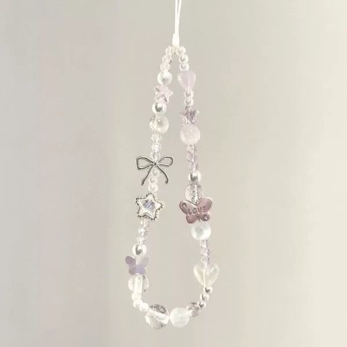 星星蝴蝶手机链新款手机挂绳短款