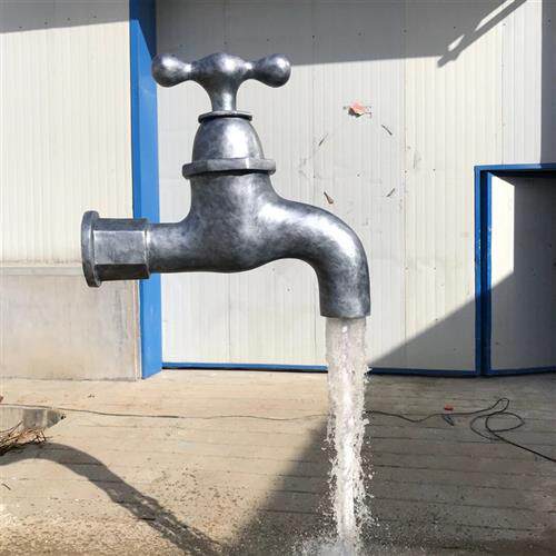 流水天壶悬空玻璃钢雕塑广场景区茶壶水景茶园水壶摆件树脂壶模型