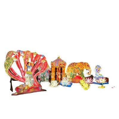 年新款彩灯花灯IP人物动物世界分色裱糊支持混批来图制作