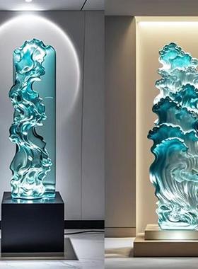 玻璃钢户外雕塑定制透明树脂室内摆件酒店创意大型高档装饰品定做