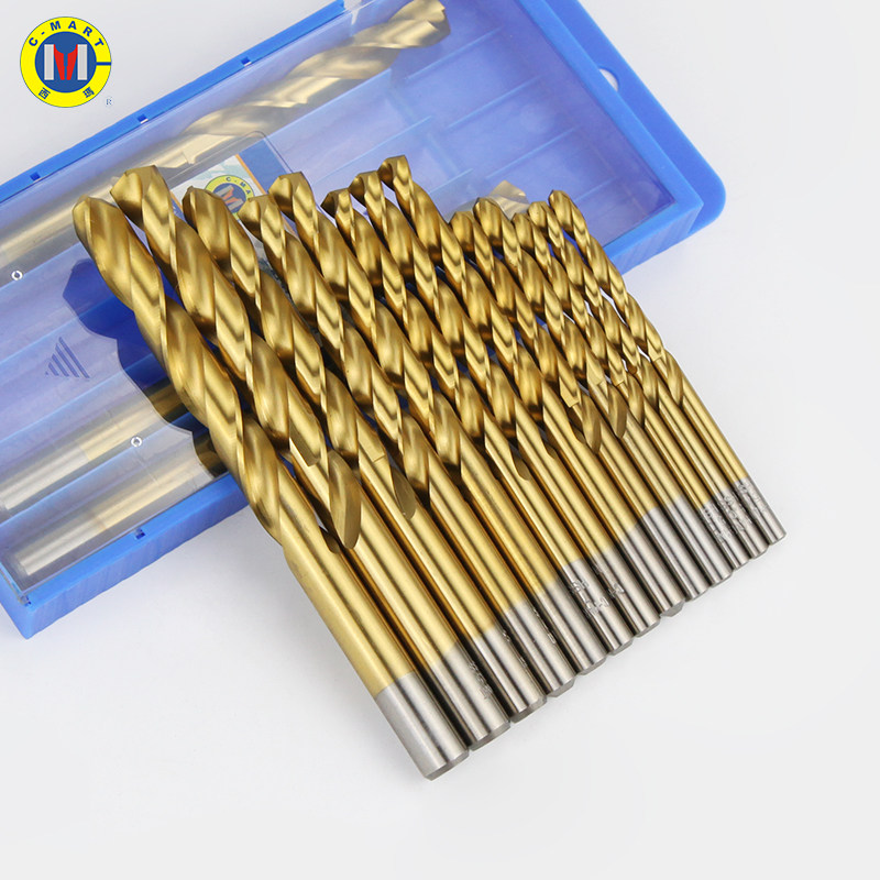 西玛高钴麻花钻头直柄不锈钢全磨镀钛合金首饰木工小柄高速钢3.2