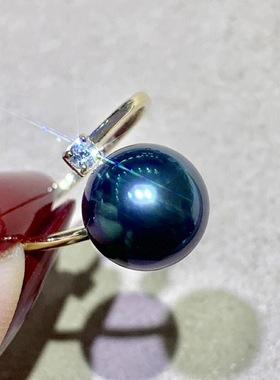 925银镶天然原色海水大溪地色系