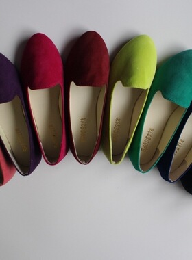 平底女单鞋 ladies Candy flat single shoes big size 35- 42